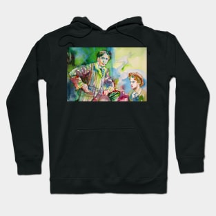 OSCAR WILDE and LORD ALFRED DOUGLAS watercolor portrait.3 Hoodie